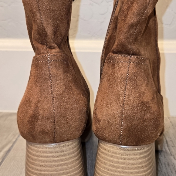 BP Keyla Platform Bootie in Tan Chestnut Multi Sizes - Picture 7 of 11